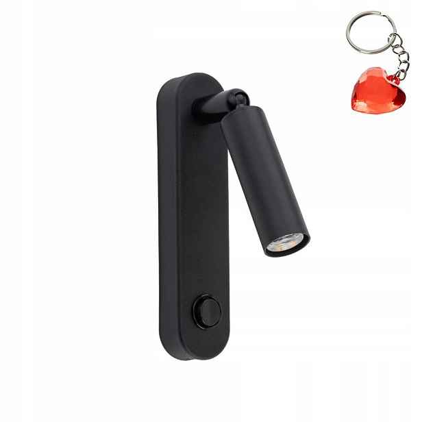 Nástěnné svítidlo s vypínačem Enzo Black 6621 Tk Lighting