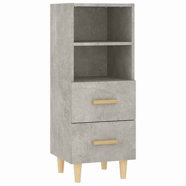 vidaXL Příborník betonově šedý 34,5 x 34 x 90 cm kompozitní dřevo