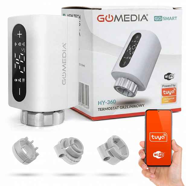 Inteligentní Termostatický Ventil Hlavice Radiátoru s LCD Smart Home Tuya WiFi