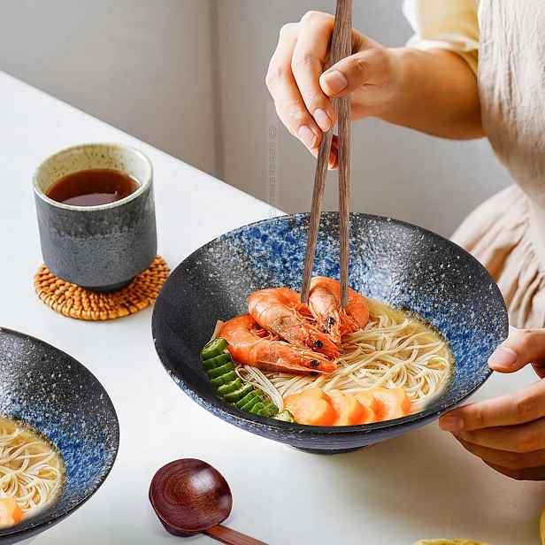 Misky Na Ramen Keramické 2x1000ML Sada Modrá
