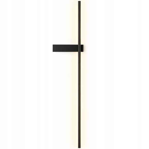 Moderní nástěnná lampa Led 3000K 11W, černá, 100 cm