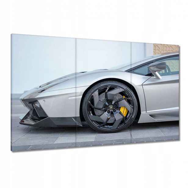 Obrazy 120x80 Stříbrné Auto