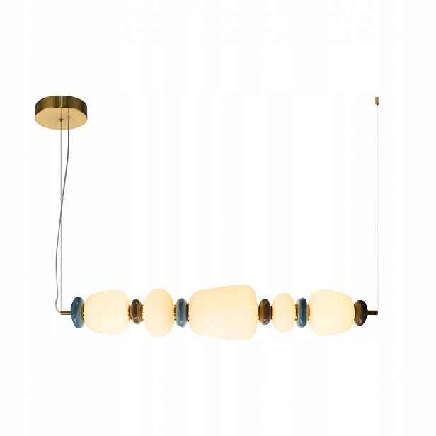 Pendel Evans Zlatý Moderní Led skleněný kryt Integrovaný 129 Cm Italux