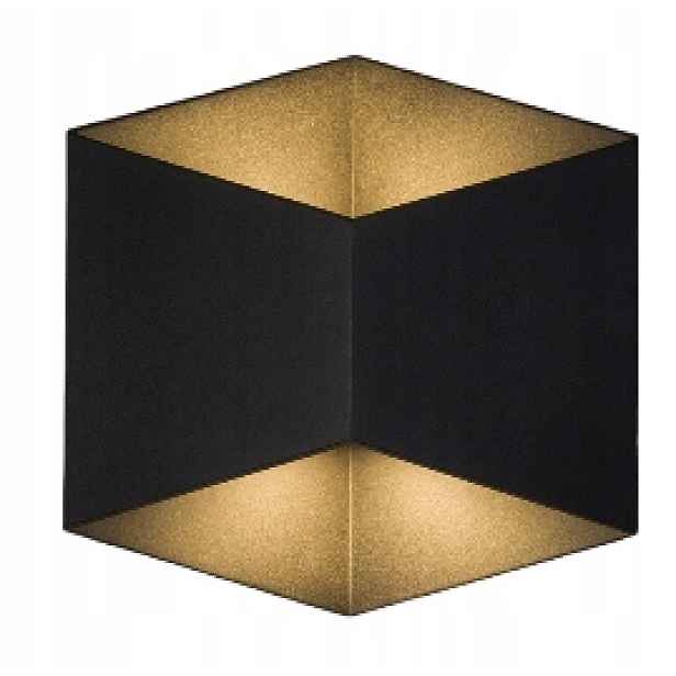 Venkovní nástěnné svítidlo Triangles Černé 5W Led 3000K IP54 Lampa na zeď na terasu