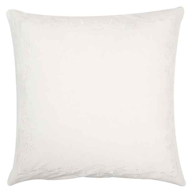 Bílý povlak na polštář French Flower white - 50*50 cm Clayre & Eef