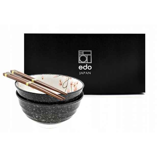 Sada 2 misek s paličkami Ramen Maple Leaf 750 ml Box