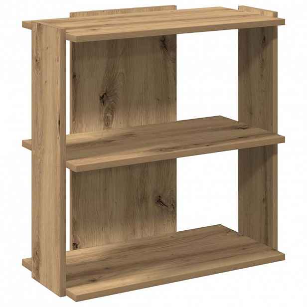 vidaXL Knihovna se 3 policemi dub artisan 60x30x60 cm kompozit