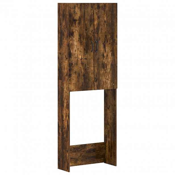 vidaXL Toaletní skříňka HAARLEM Kouřový dub 66 x 25,5 x 190 cm