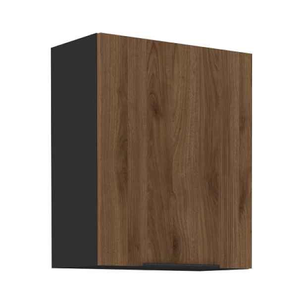 Horní kuchyňská skříňka Monza, 60 cm, ořech/černá