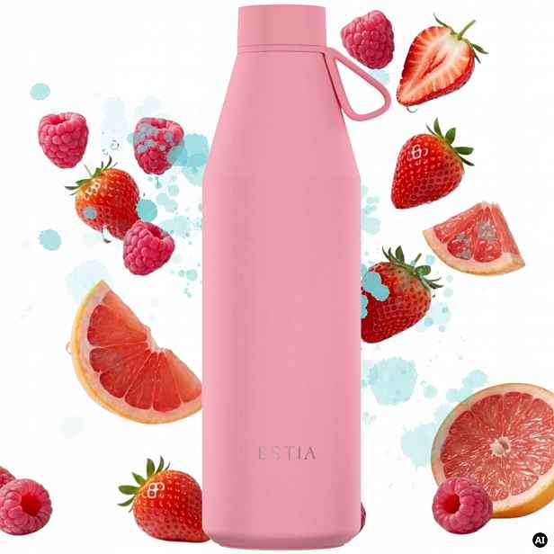 Termoláhev 800 ml na studené horké nápoje Láhev Na Pití vzduchotěsná Termoska růžová