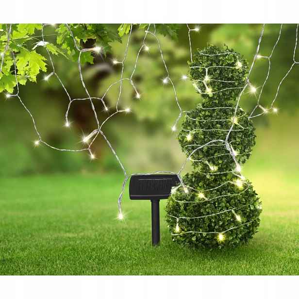Girlanda Solární Led lampy 120 Kusů 3000K Černá Globo Lighting 27 cm