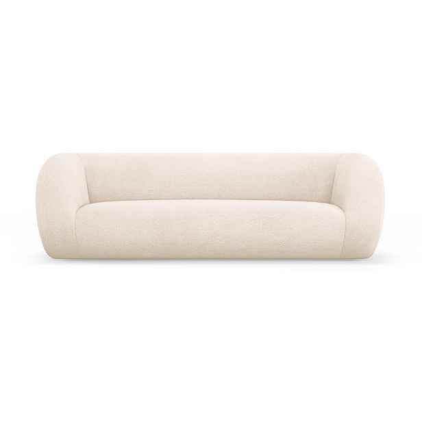 Krémová pohovka z textilie bouclé 230 cm Essen – Cosmopolitan Design