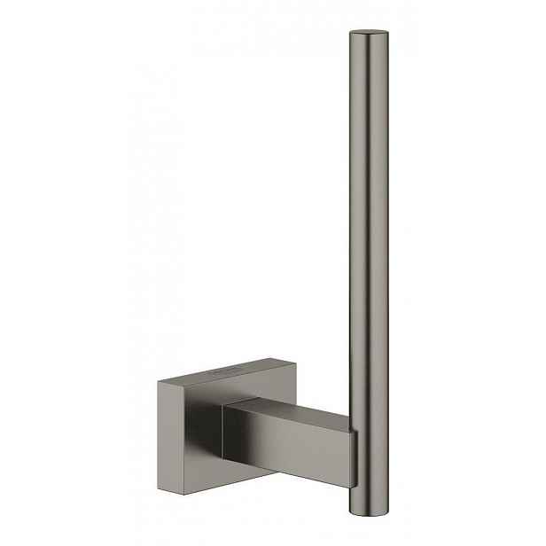 Držák toaletního papíru Grohe ESSENTIALS Cube kartáčovaný Hard Graphite 40623AL1