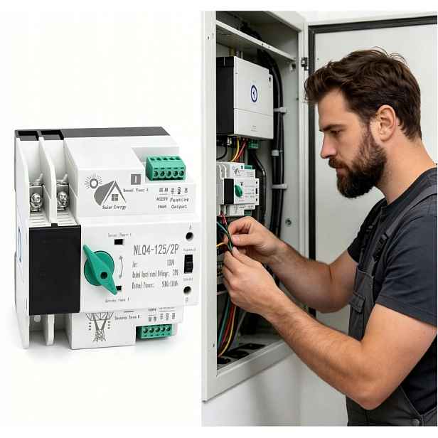 220V Dvojitý Automatický Vypínač Napájení