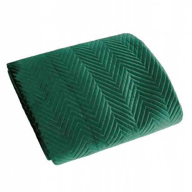 Přehoz deka na postel Sofia 200x220 cm zelená Pled