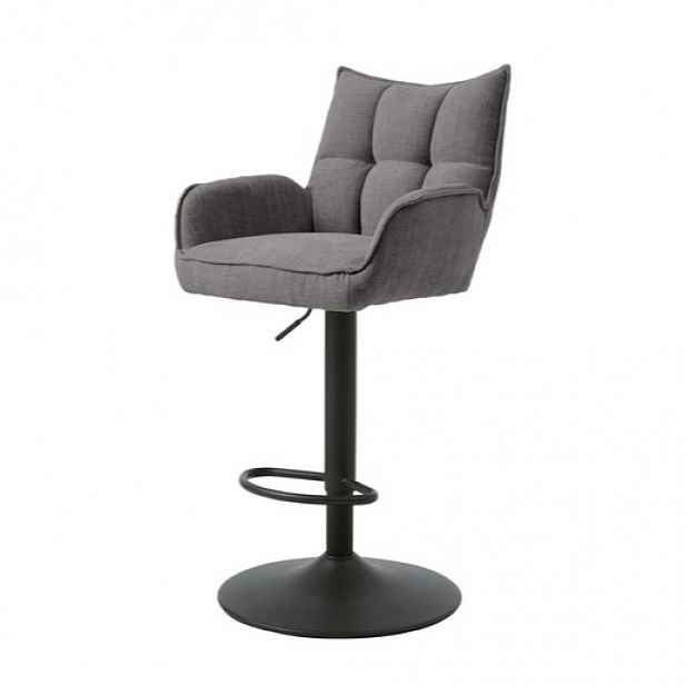 Unique-Furniture Marilla barová židle šedá hladká látka 54840003