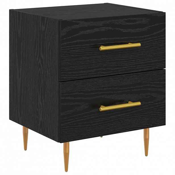 vidaXL Noční skříňka Černý dub 40 x 35 x 47,5 cm Kompozitní dřevo