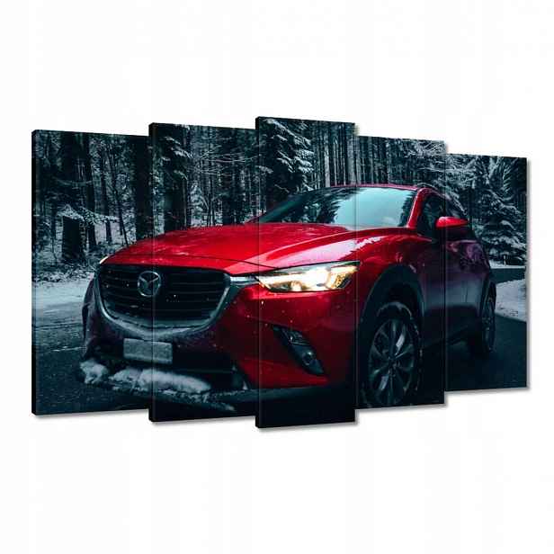 Obrazy 100x60 Červená Mazda Auto