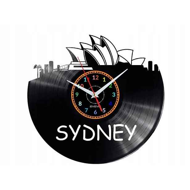 Sydney Dárek Originální dekorace do domu Hodiny z vinylové desky