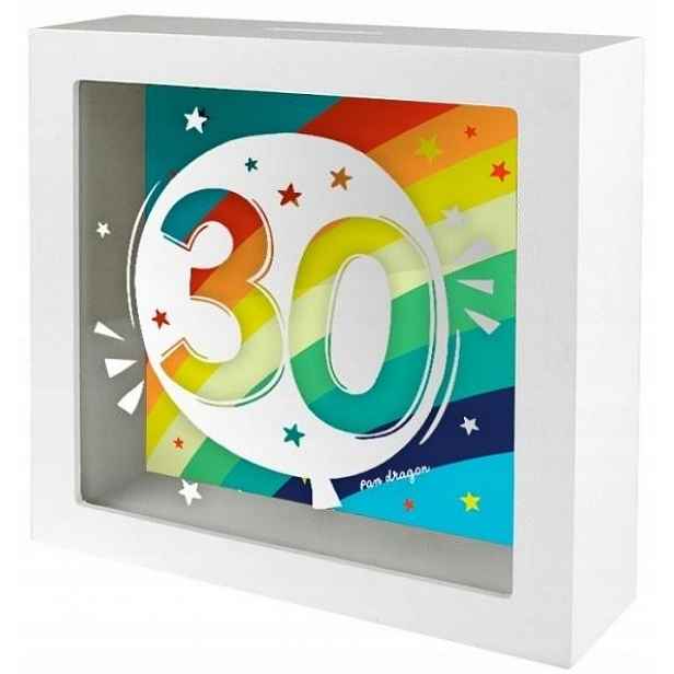 30. Narozeniny Dárek univerzální Pokladnička rámeček Prostorný s nápisem Zábava
