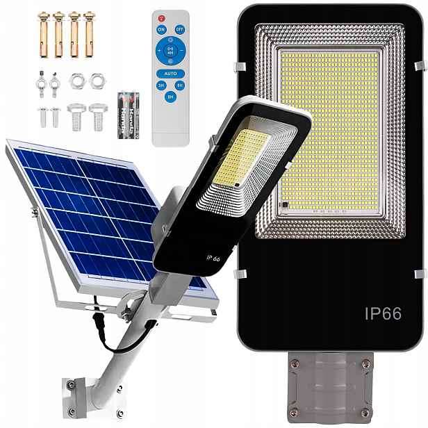 Solární Lampa Pouliční Led 1500W Senzor Soumraku Zahradní Lampa Výkonná
