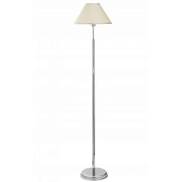Stojací lampa Begamo Stříbrná Béžová Abažur 1xE27 165 cm Podlahová lampa Dům