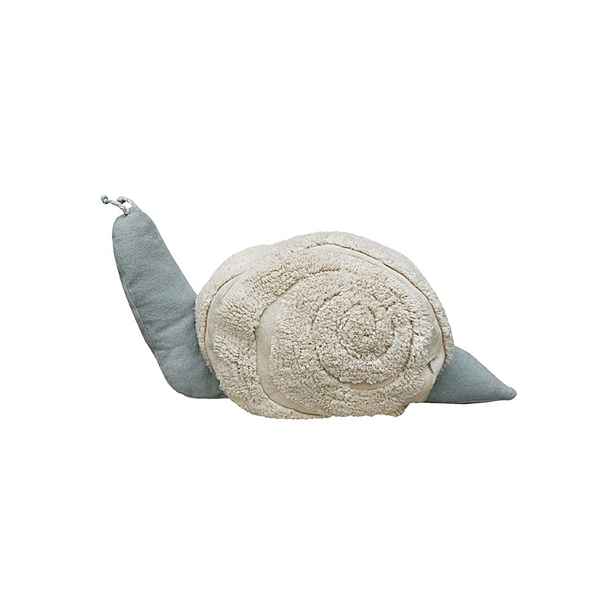 Světle zelený/krémový dětský sedací vak Mr. Snail – Lorena Canals