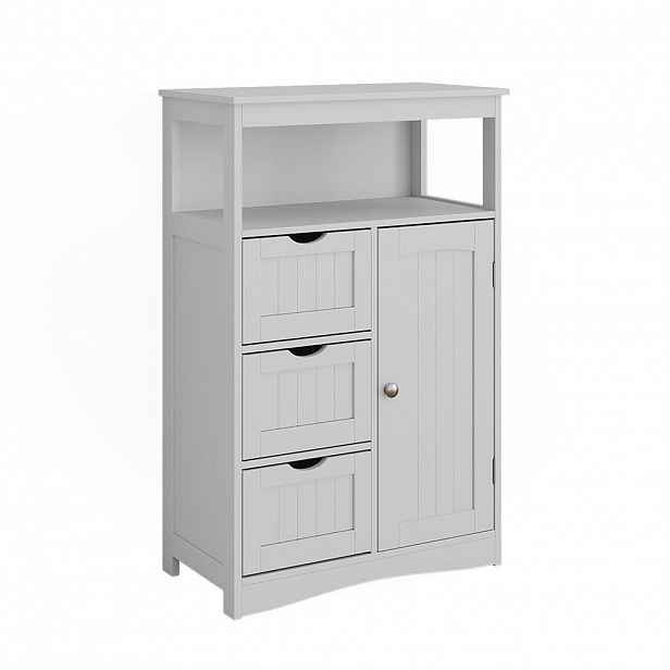 Vicco MIDI SKŘÍŇKA Bianco Bílá 56 x 86.5 cm se zásuvkami