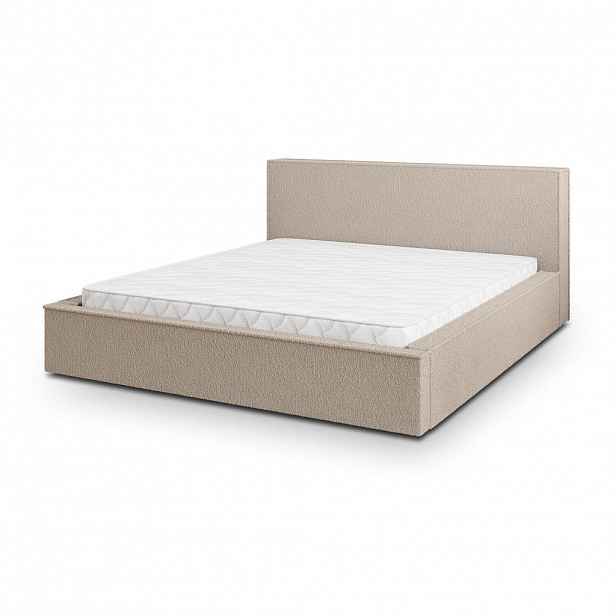 MASSENO ČALOUNĚNÁ Postel CELORA 140x200 cm Béžová