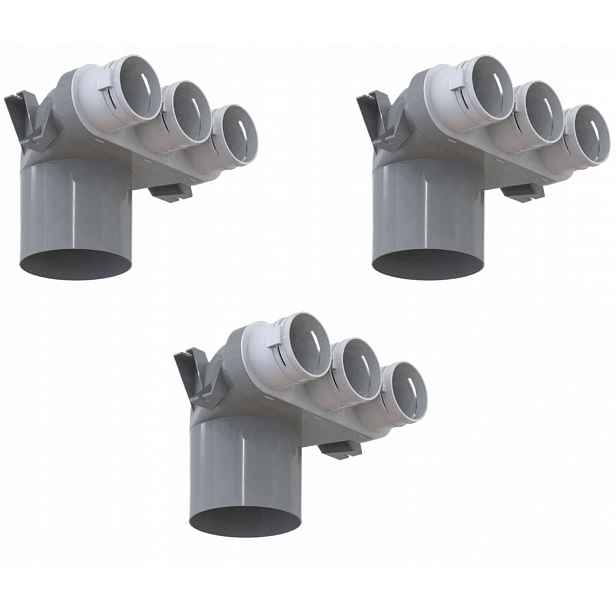 Expanzní box Flexivent pro rekuperaci 3x75/fi 125 3 Kusů