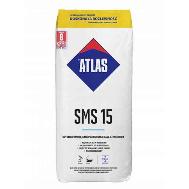 Samonivelační stěrková hmota rychločinná 25 kg Atlas SMS15