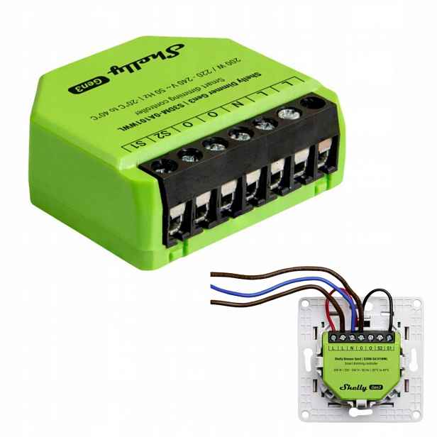 Shelly Dimmer Gen3 – inteligentní WiFi stmívač světla