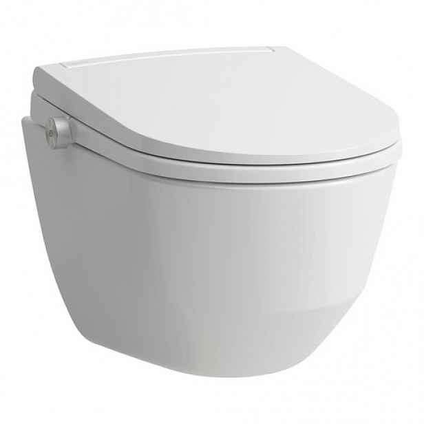Wc s bidetem závěsné Laufen Cleanet Pro zadní odpad H613890000S002