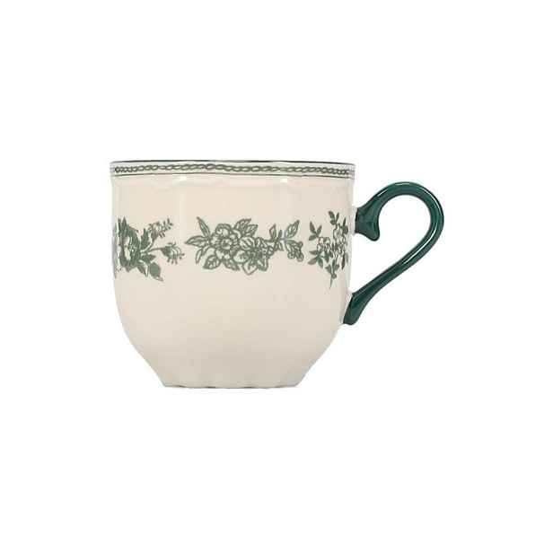 Zelený/slonovinový porcelánový šálek 215 ml Cyril – S|P Collection