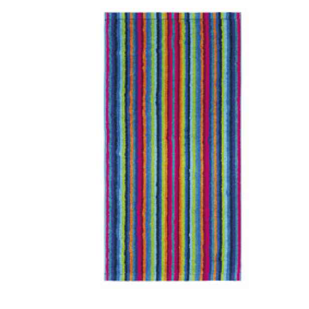 Ručník 50x100 cm Lifestyle Stripes Multicolor Dunkel