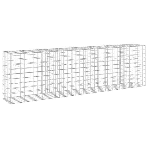 vidaXL Gabion s drátem 3,5 mm a síťkou 10x10 cm 350x50x100 cm