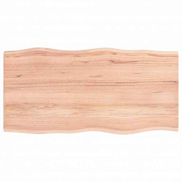 vidaXL Stolní deska světle hnědá 80x40x2 cm ošetřený dub živá hrana