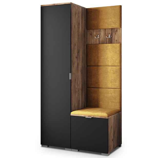 MASSENO MODERNÍ PŘEDSÍŇOVÁ SESTAVA LORI, 95/181/51 cm, dub Lefkas