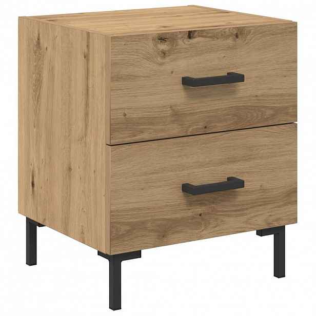 vidaXL Noční skříňka Artisanový dub 40 x 35 x 47,5 cm Kompozitní dřevo