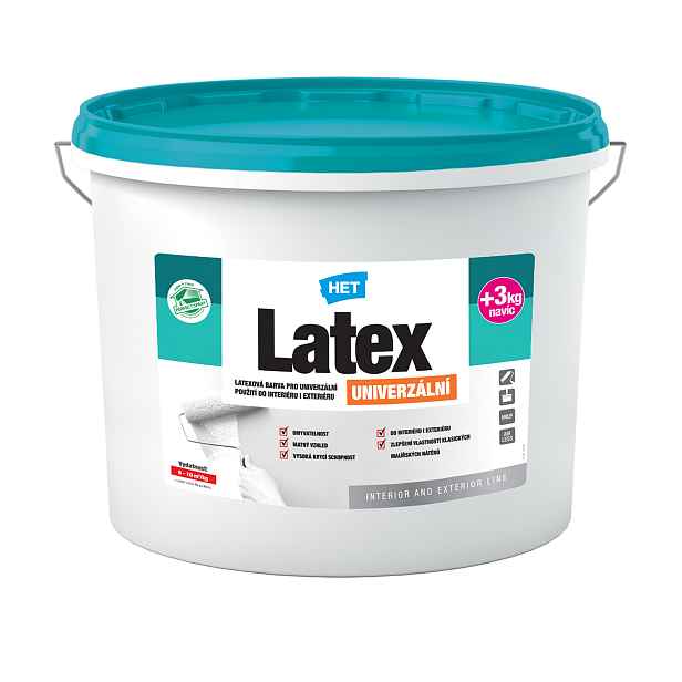 Barva latexová HET Latex univerzální bílý 10+3 kg