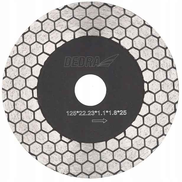 Dedra Diamantový Kotouč Typu Romb Pro Řezání Betonu Z Keramiky 125 MM H1052