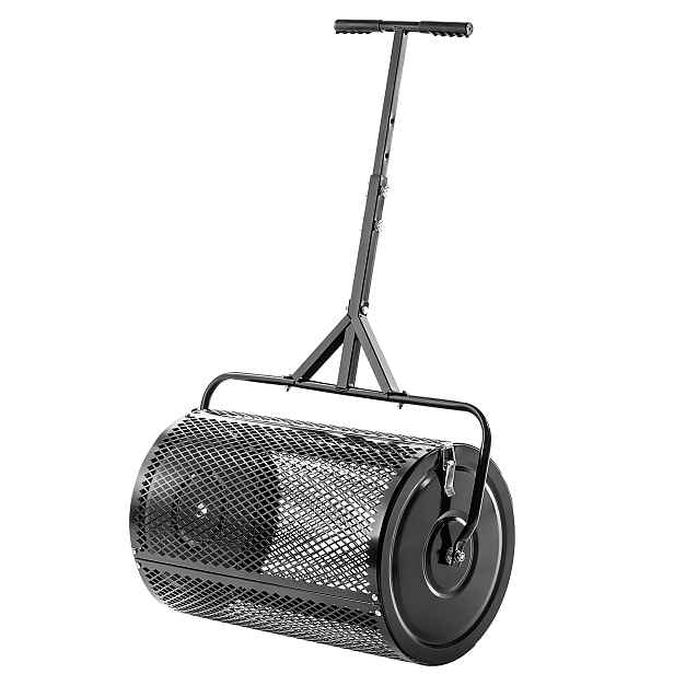 Rozmetadlo Hnojiva Zahradního Kompostu Secí Stroj 60 cm Nastavitelná Rukojeť