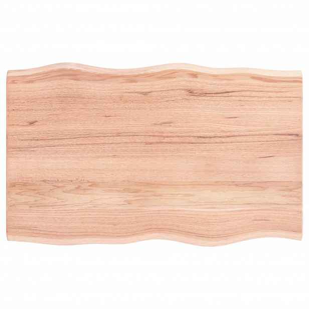 vidaXL Stolní deska světle hnědá 80x50x2 cm ošetřený dub živá hrana