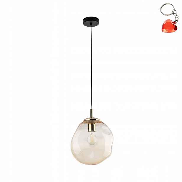 Závěsná stropní lampa Stropní Svítidlo Lustr Sol Jantarový Kov Tk Lighting