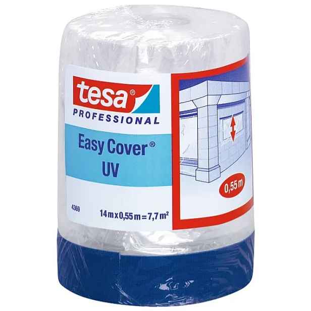 Fólie zakrývací Tesa 4369 Easy Cover 0,55 m/14 m