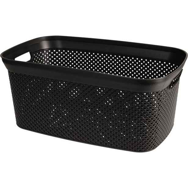 koš 35l na čisté pr., 54cm x 34cm, černý, plast