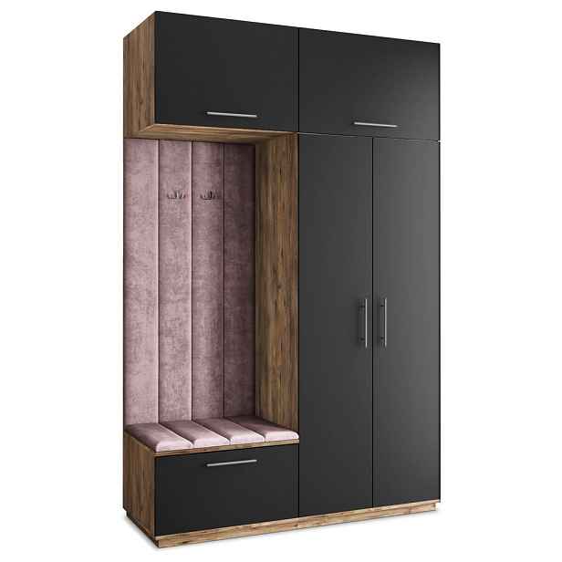 MASSENO MODERNÍ PŘEDSÍŇOVÁ SESTAVA REMA, 150/240/60 cm, dub Lefkas