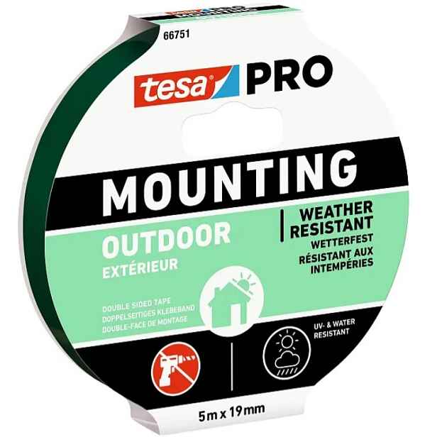 Páska oboustranná Tesa PRO Mounting OUTDOOR 19 mm/5 m