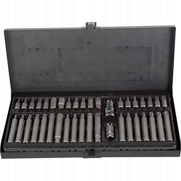Sada Koncovek T20-T55,M5-M12,HEX 4-12, 40 Ks, S2 Proline