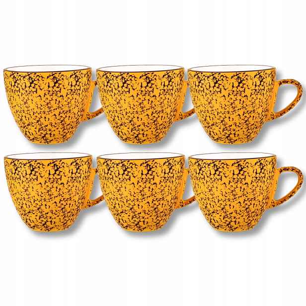 Šálek na espresso porcelánový žlutý 75 ml Wilmax 6 kusů